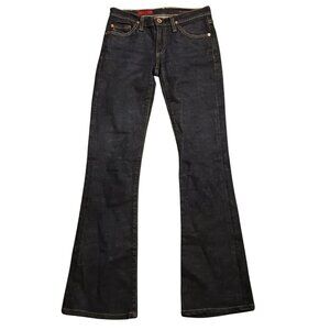 AG‎ Adriano Goldschmied The Angle Low Rise Bootcut Flare Dark Wash Blue Jeans 24